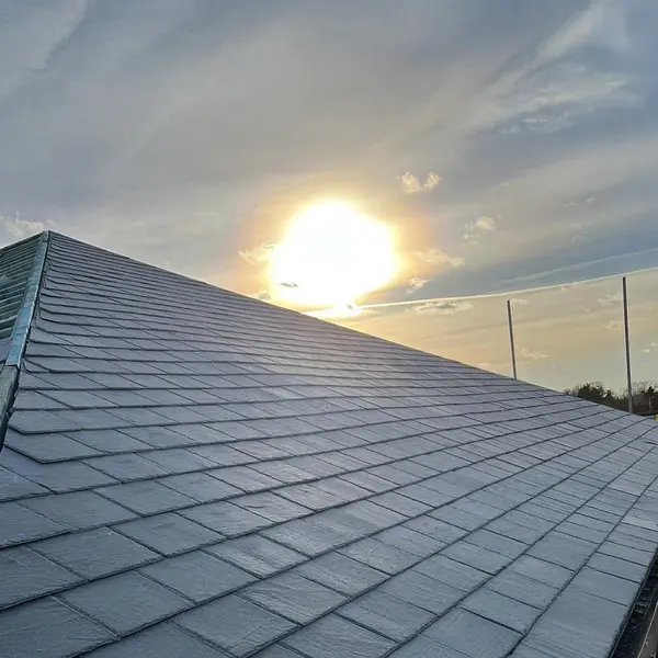 Slate roof tiles